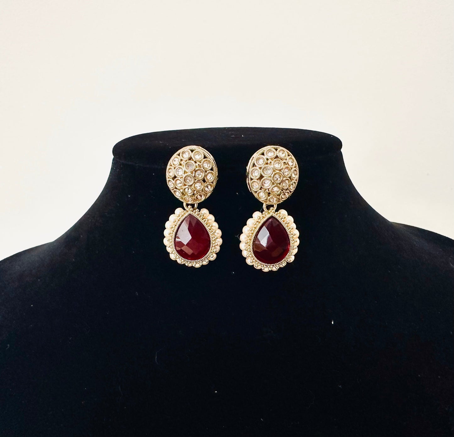 Radiant Gold-Toned Drop Earrings