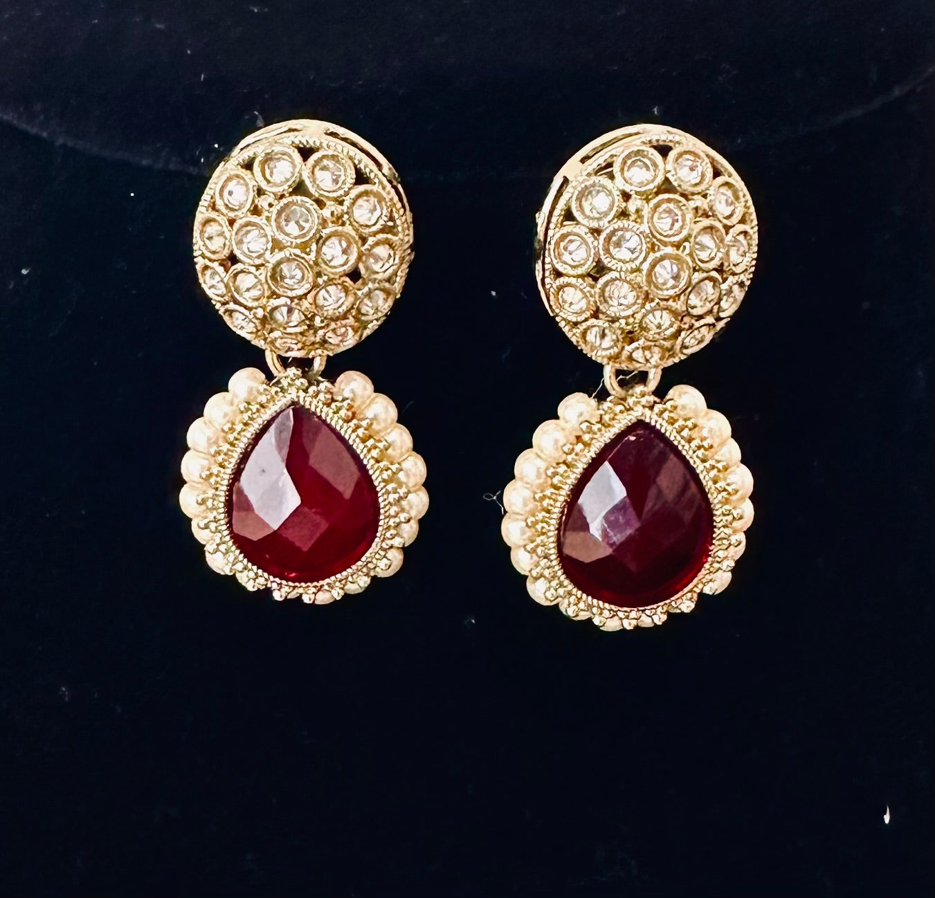 Radiant Gold-Toned Drop Earrings