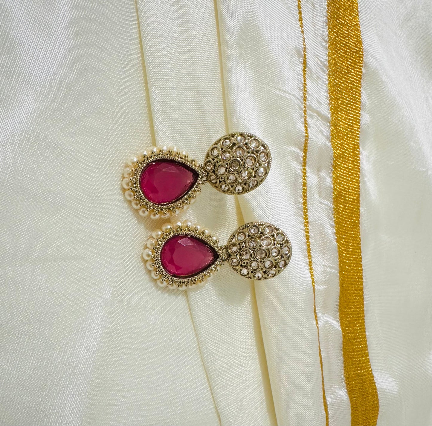 Radiant Gold-Toned Drop Earrings