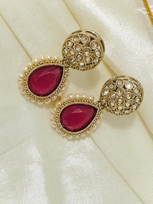 Radiant Gold-Toned Drop Earrings